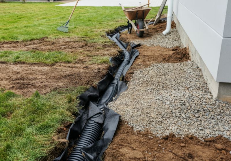 Drainage system installation